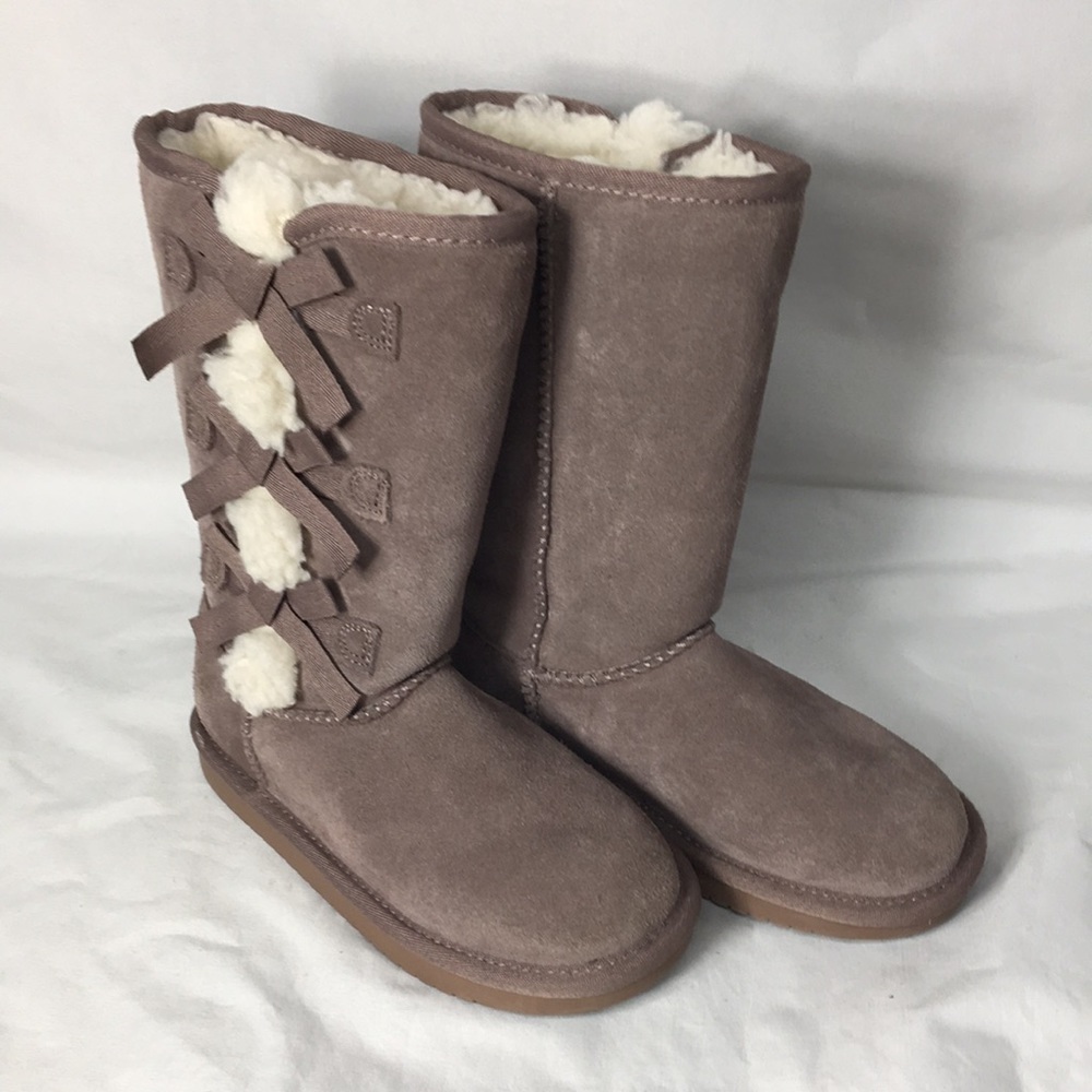 Koolaburra By UGG Girls Victoria Tall Elderberry Winter Boots Size 12 Like-New
